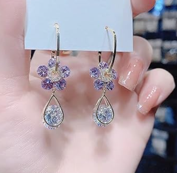 Aretes de Flor Elegantes